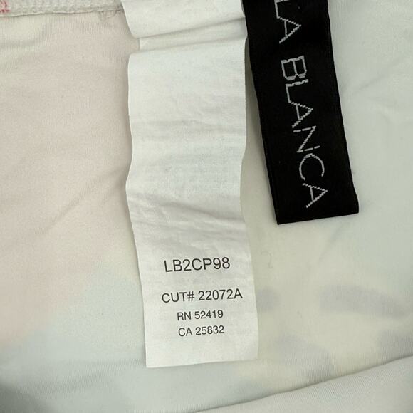 La Blanca Bikini Bottoms Swim Size 10 NEW Eclectic Shore V-Front High Waist NWOT - Picture 6 of 13